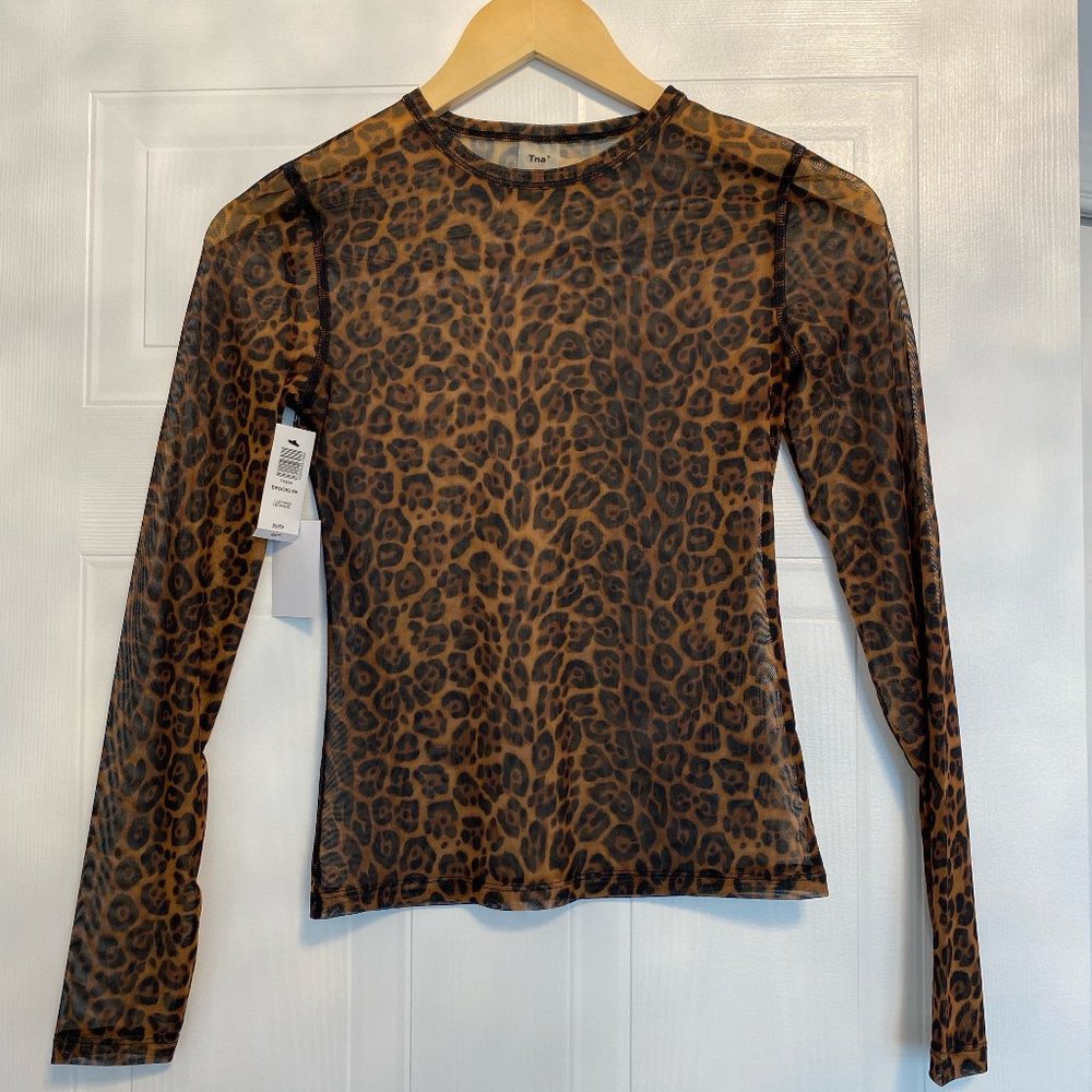 Leopard Mesh Tna Top